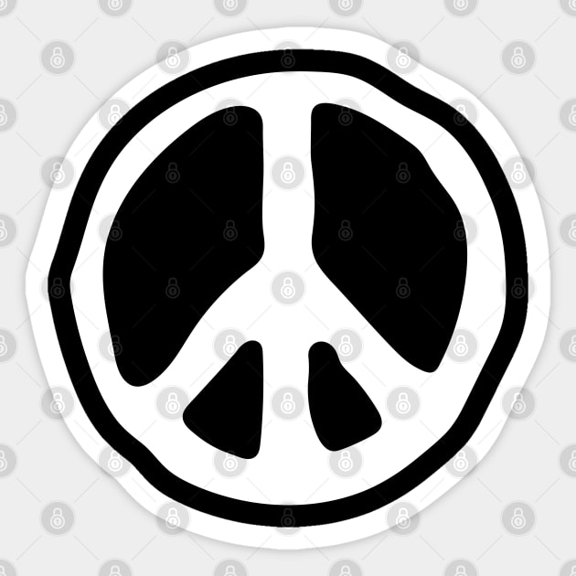Peace Sign hand drawn Sticker by abstractsmile
